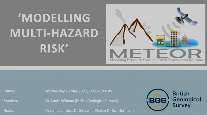 A screenshot from the Modelling Multihazard Risk talk