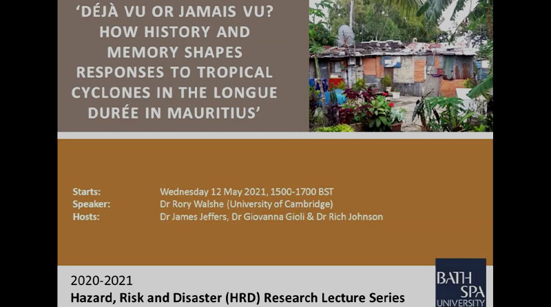 A screenshot from the HRD series lecture Deja vu or Jamais vu