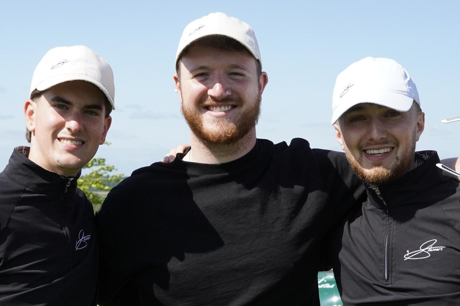 Co founders of Stanners posing in their apparel