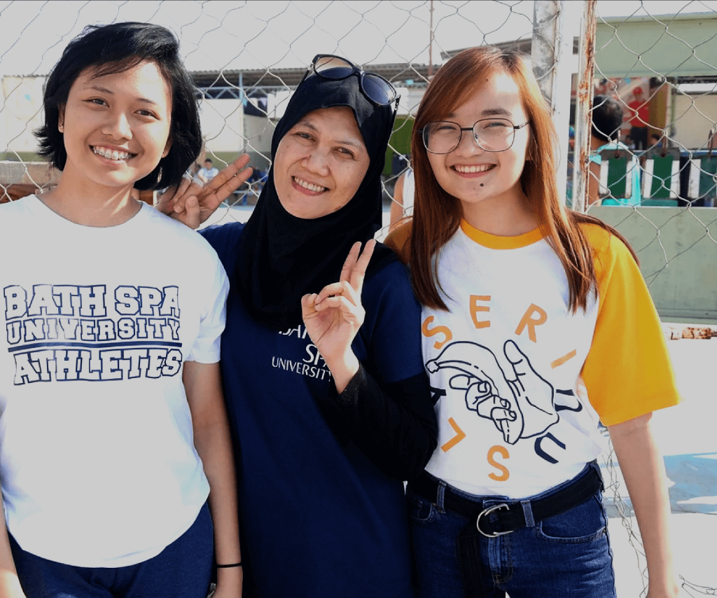 Three female students from the UAE