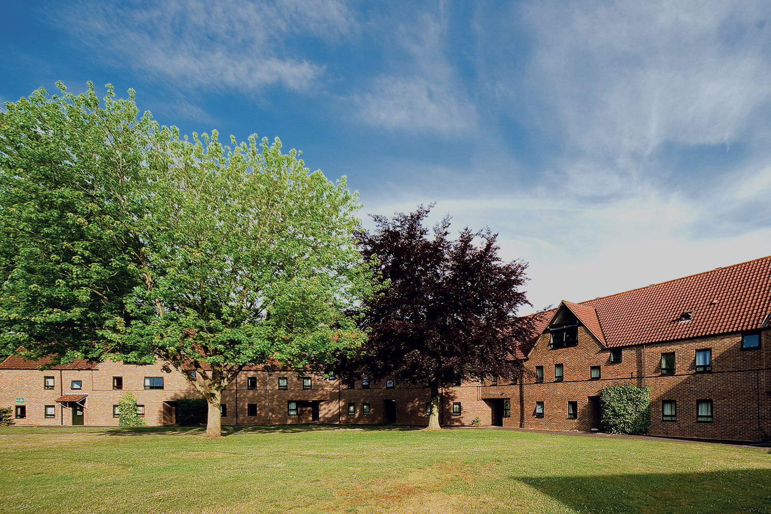 Lakeside halls of residence at Bath Spa University Newton Park campus
