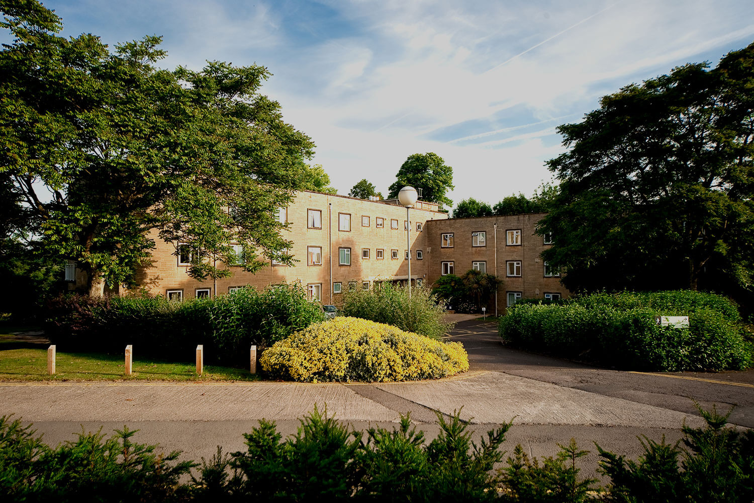 Exterior view of Lakeside halls at Newton Park