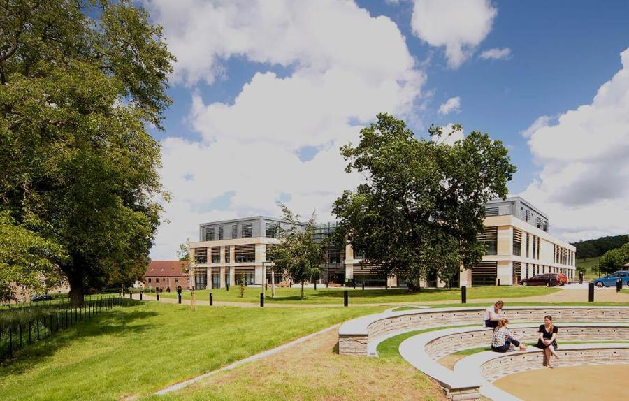 Newton Park grounds in summer