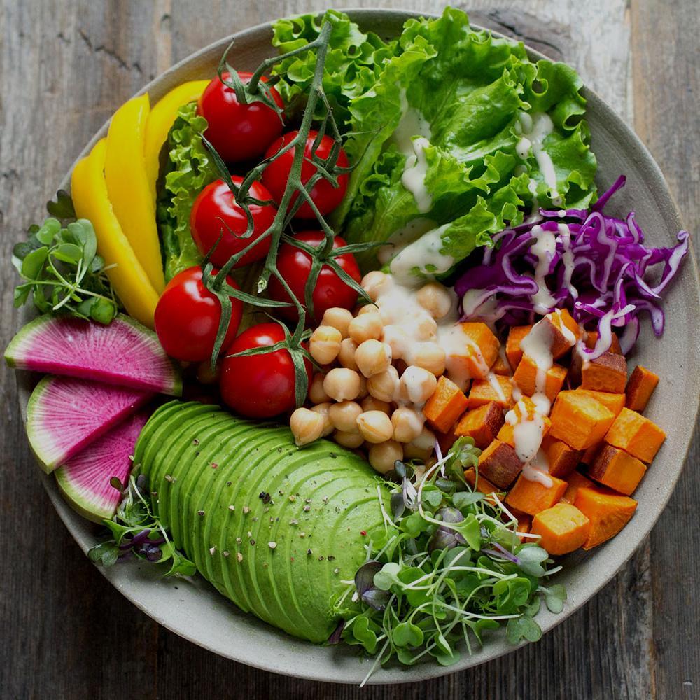 Bowl of salads and veggies