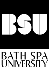 Black Bath Spa University logo stack