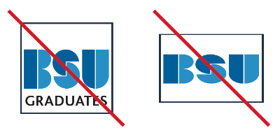 Bath Spa University logo distorted and crossed out