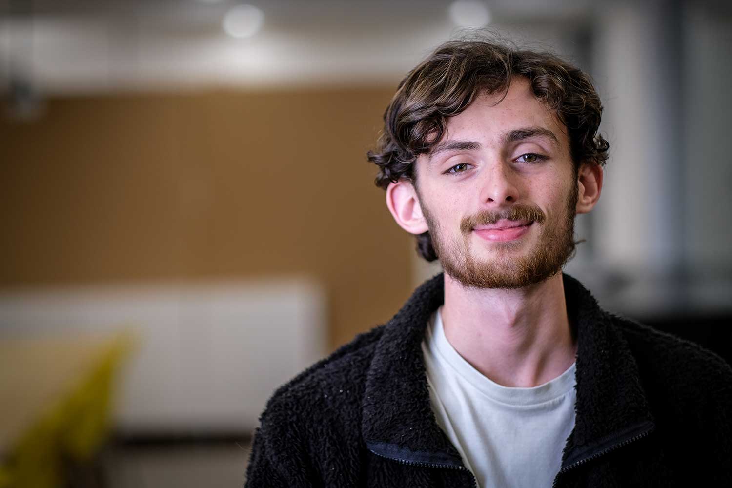 A headshot of one of the students featured in the video