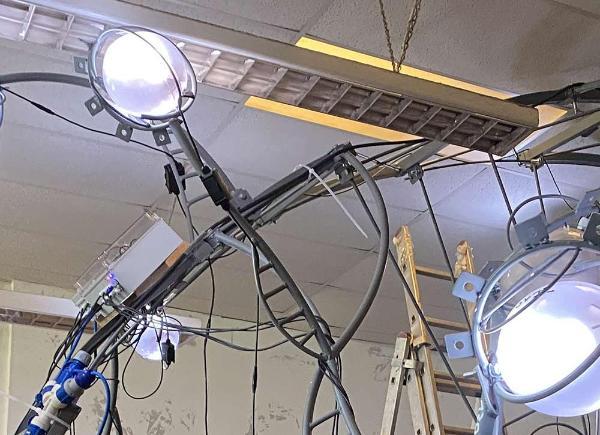 Image of lights welded in an art lab project