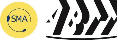 Two logos for the Stage Management Association and the Association of British Theatre Technicians.