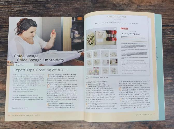 An embroidery book