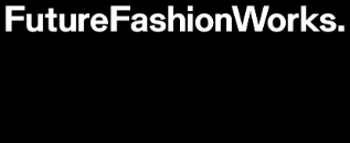 A banner saying future fashion works