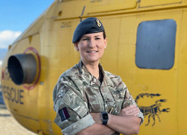 Liz Durden-Myers in her RAF uniform