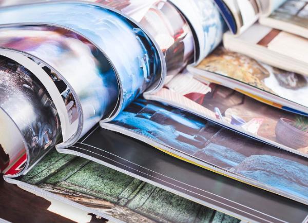 A stack of magazines