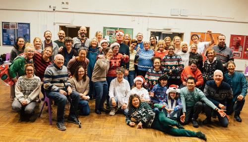 Group shot of the cast of David Copperfield