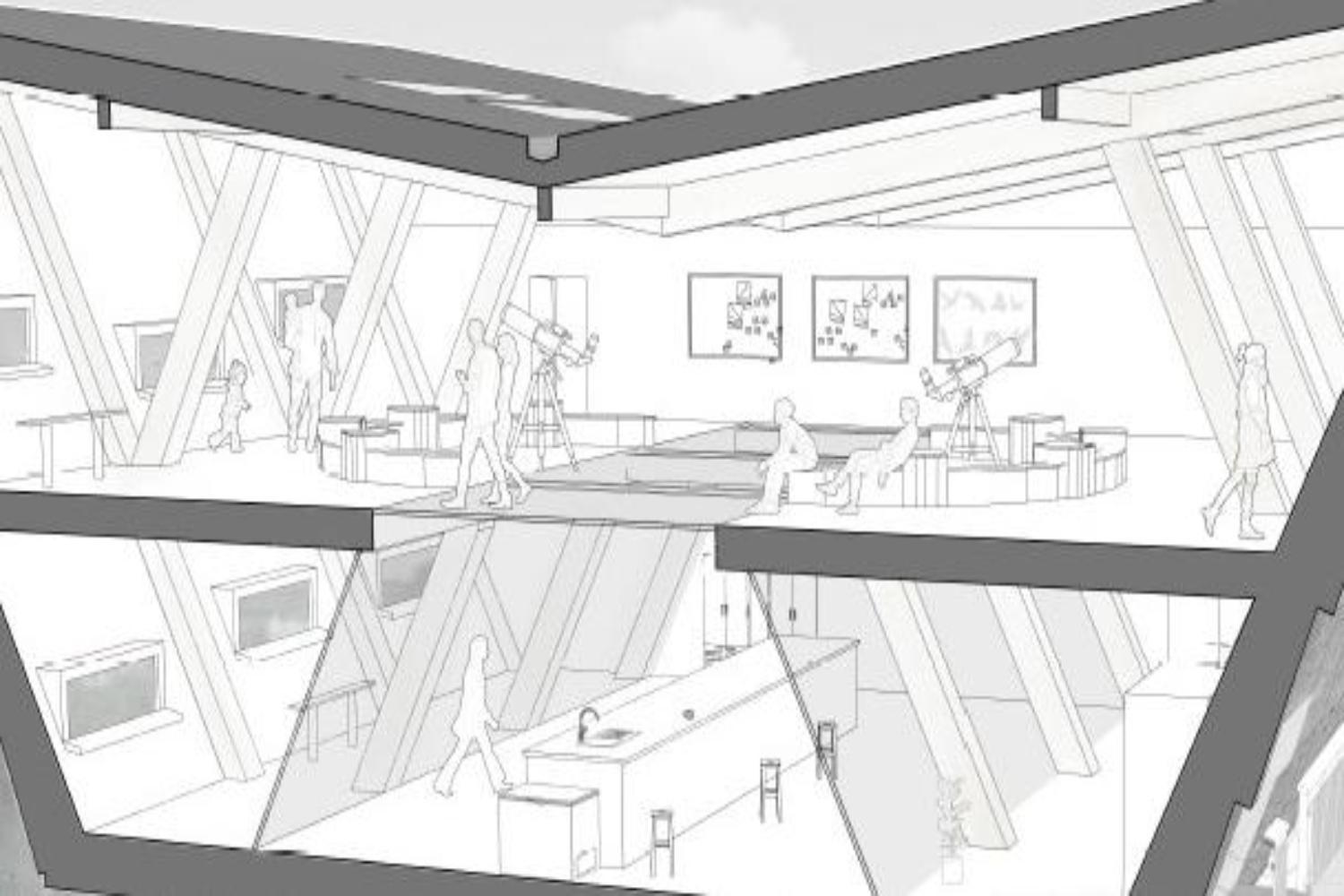 The interior design of the nature reserve architecture image