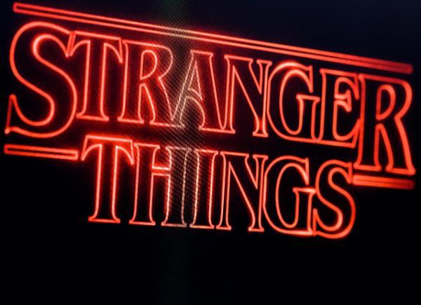 The classic Stranger Things logo 