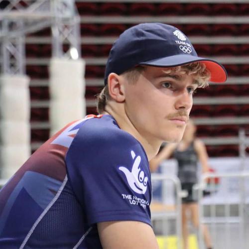 a young man in team great Britain sports uniform