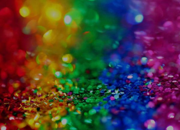 Rainbow glitters