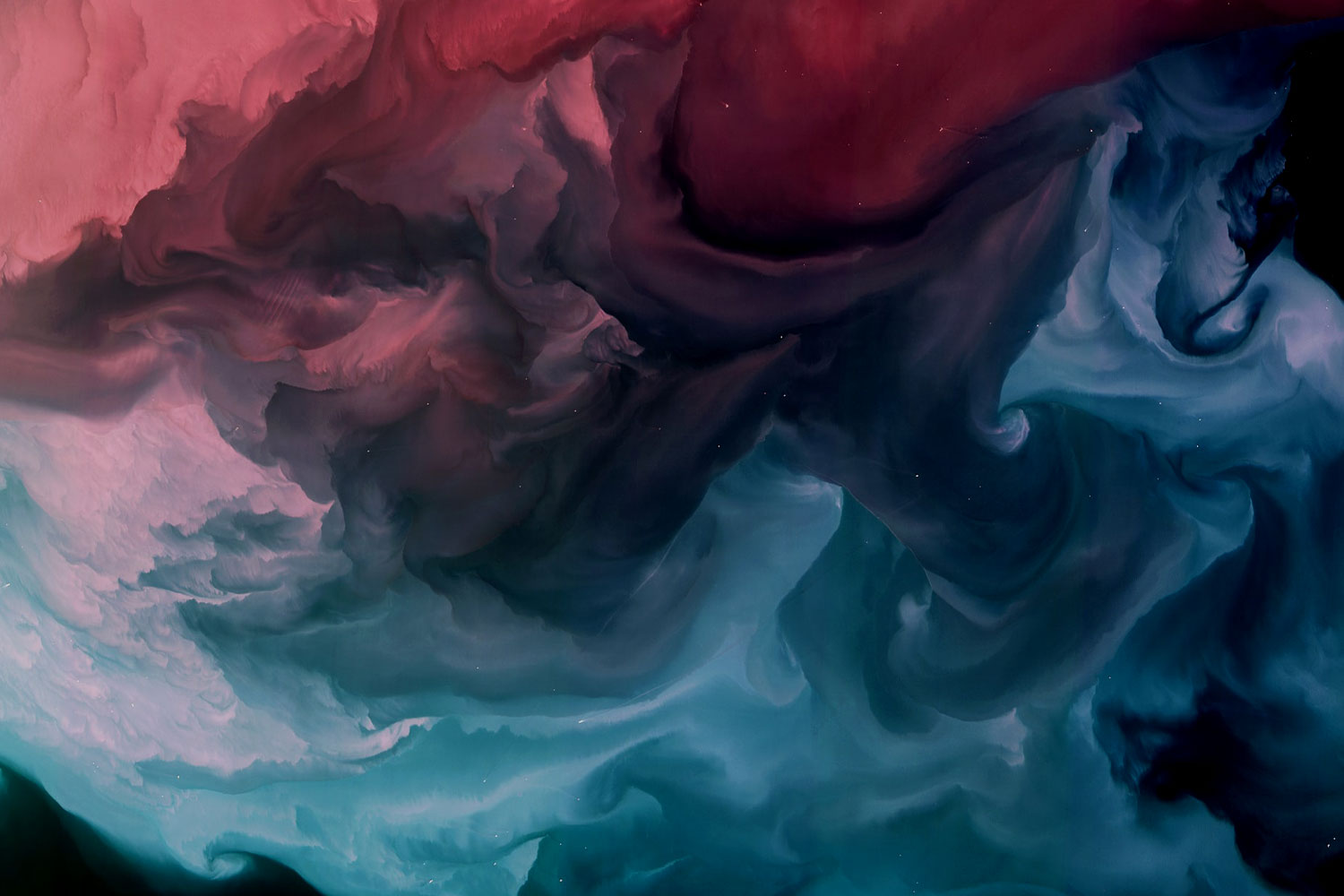 An abstract satellite shot of the Gulf of Mexico