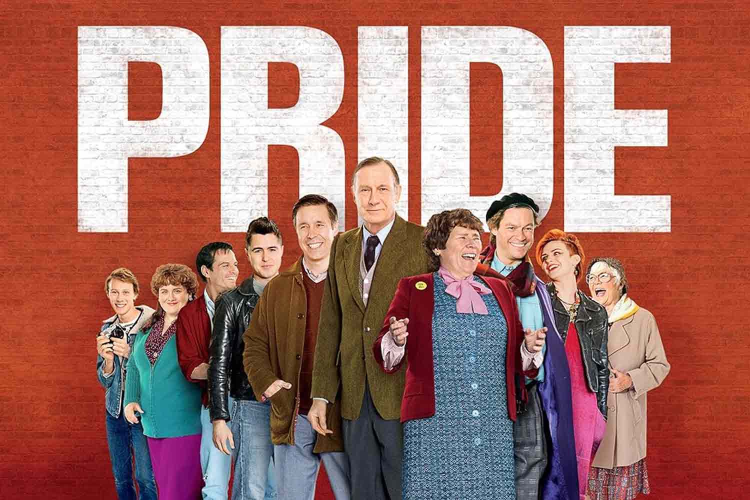 Pride 2014 film jacket showing group of people