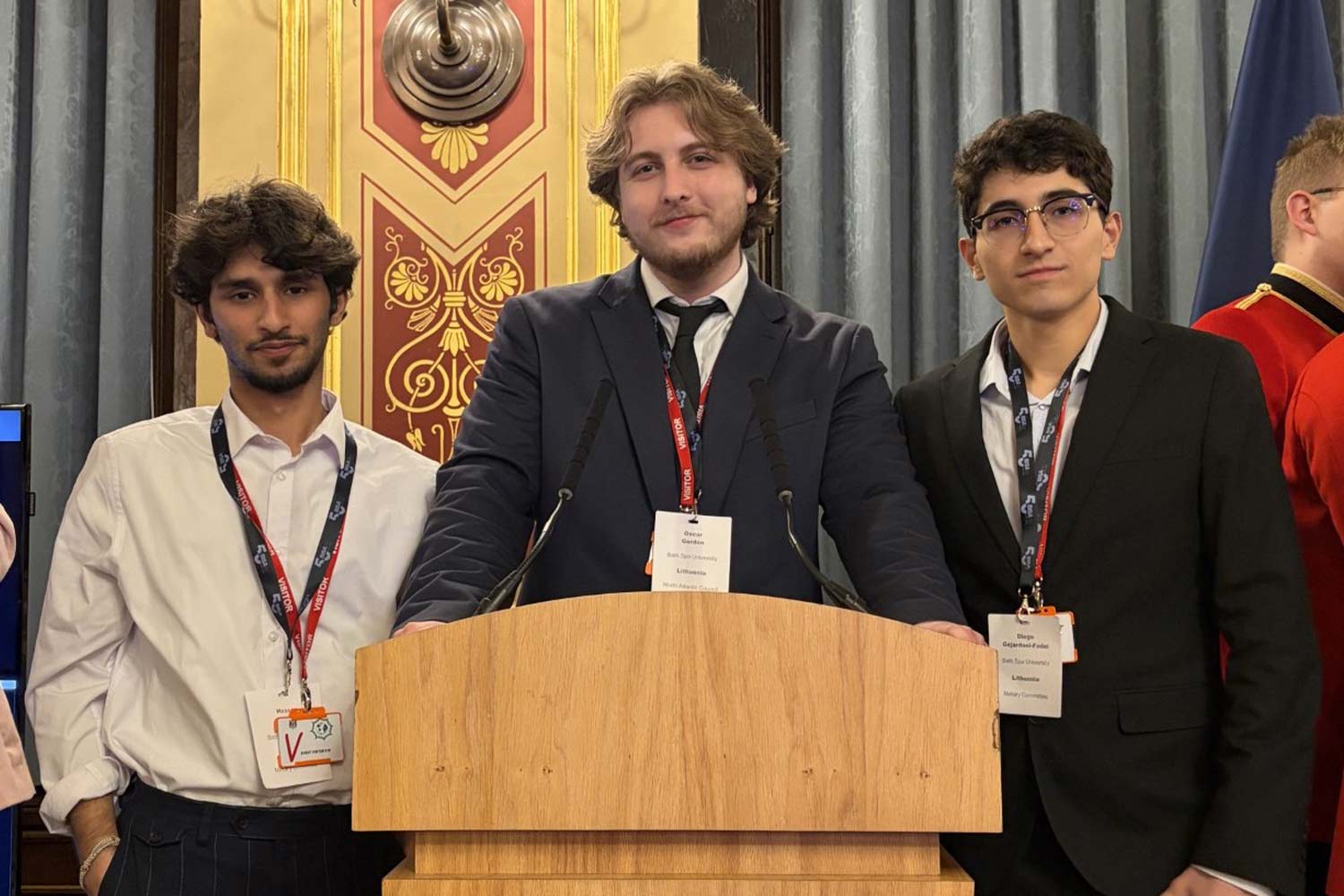 Group of students in FCSO at Model NATO