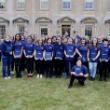 Bath Spa peer mentors gathered outside Main House