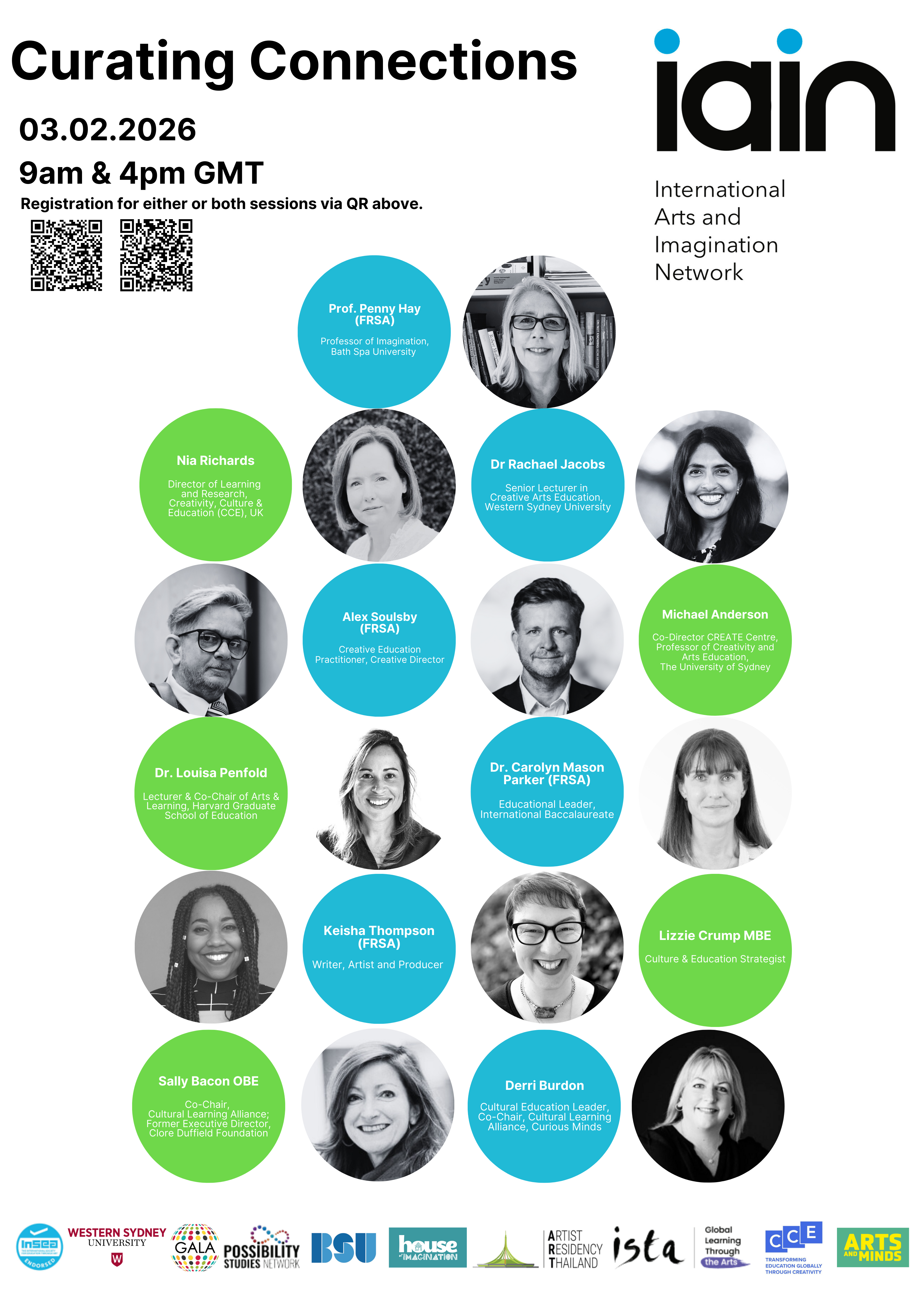 Graphic flyer illustrating detail of IAIN event on 3rd Feb 2026