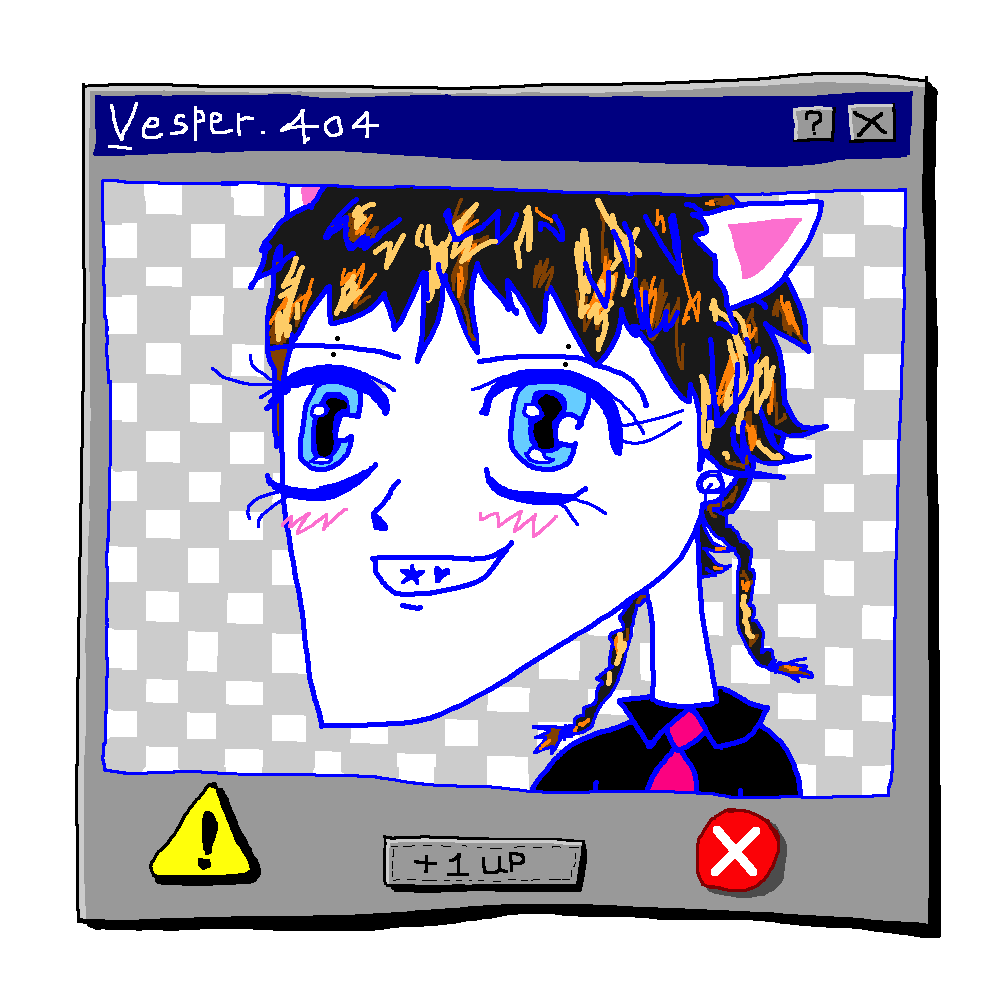 An illustrated self portrait