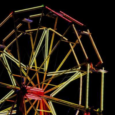 Ferris wheel at night