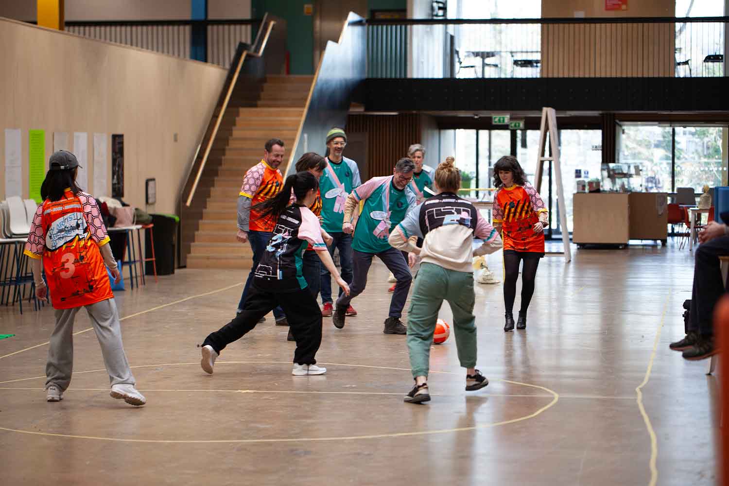 People playing a game in Locksbrook