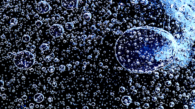 Bubbles in water