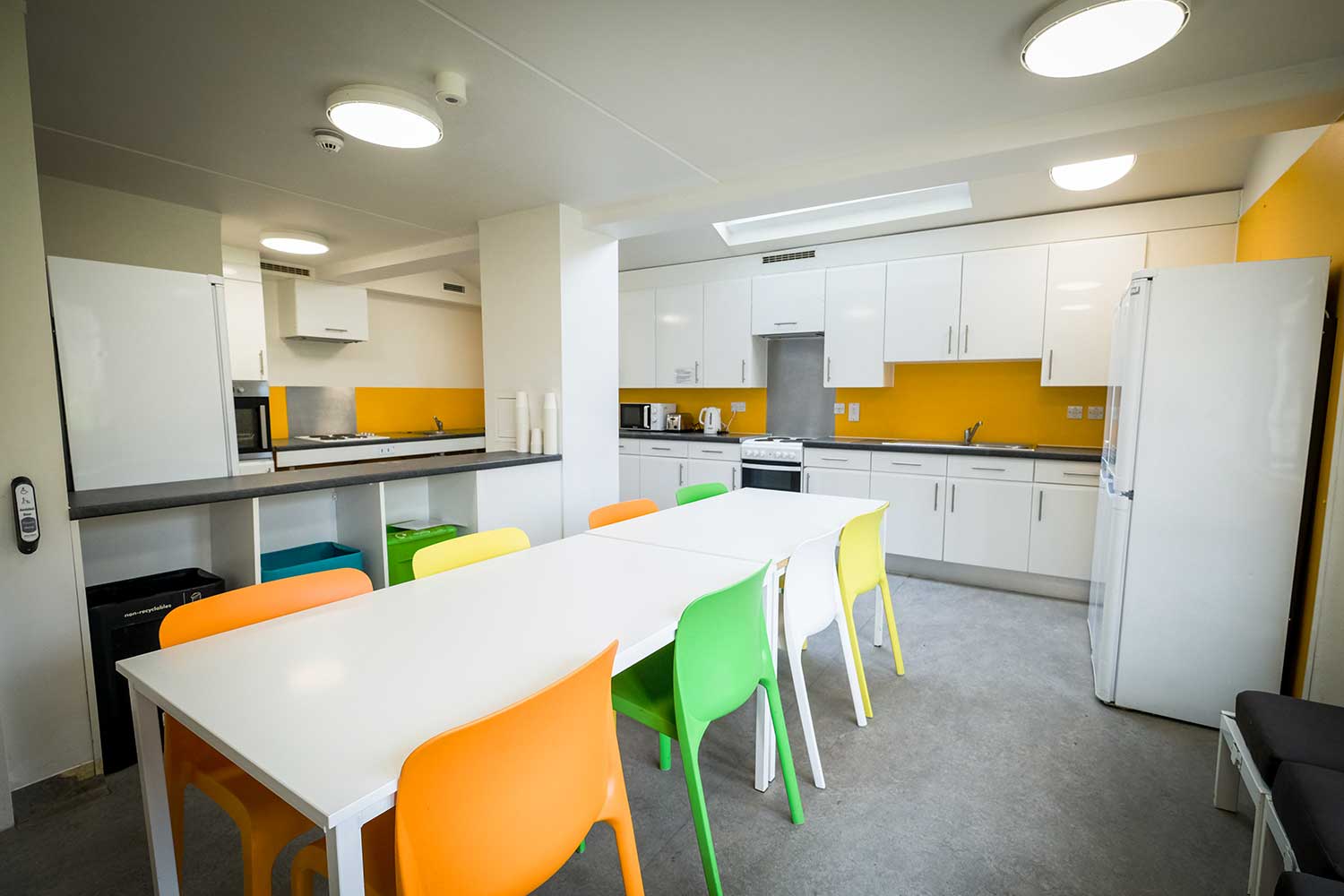 A large kitchen with wheelchair access